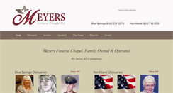 Desktop Screenshot of meyersfuneralchapel.com